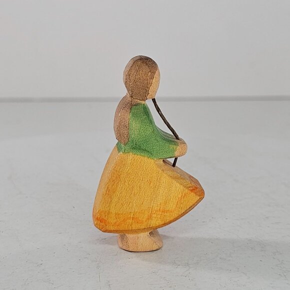 Vintage Ostheimer Goose Girl Wood Carving Germany - Picture 2 of 8